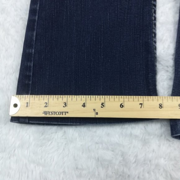 Silver Womens Jeans Suki Surplus Boot Cut Denim Blue Flap Pocket‎ Dark Short 28S - Picture 9 of 12